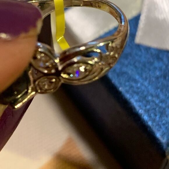 Labradorite Diamond Sterling Silver Gemstone Ring - Picture 6 of 15